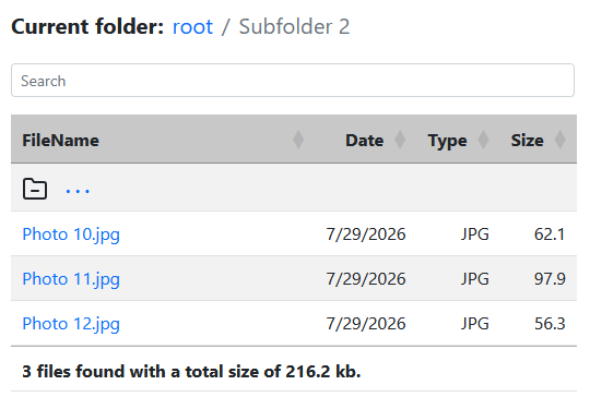 Single File ASPX File Browser